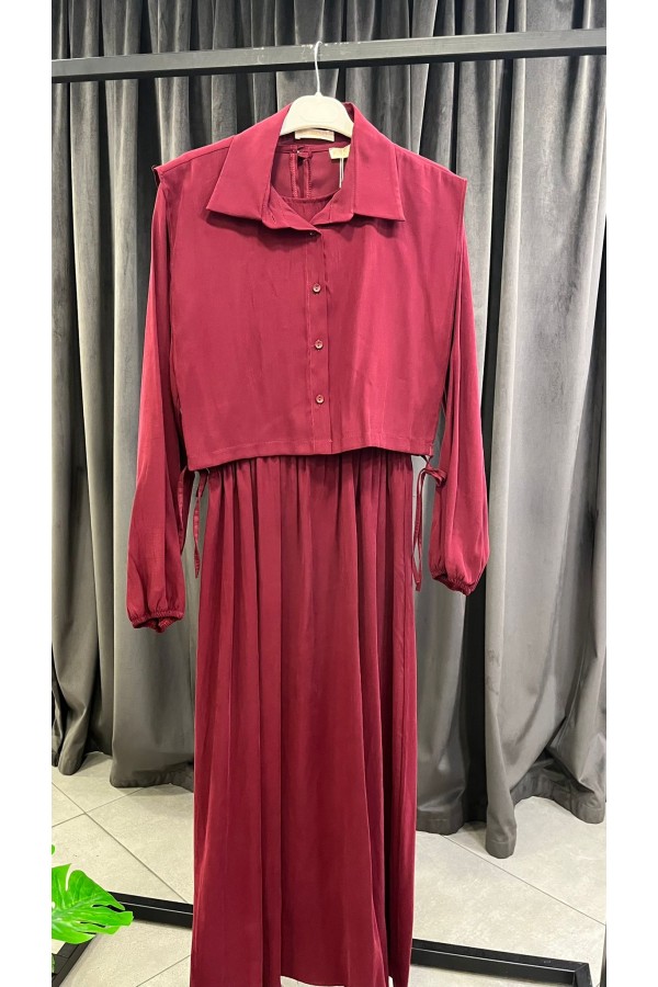 BETTY ELBİSE BORDO