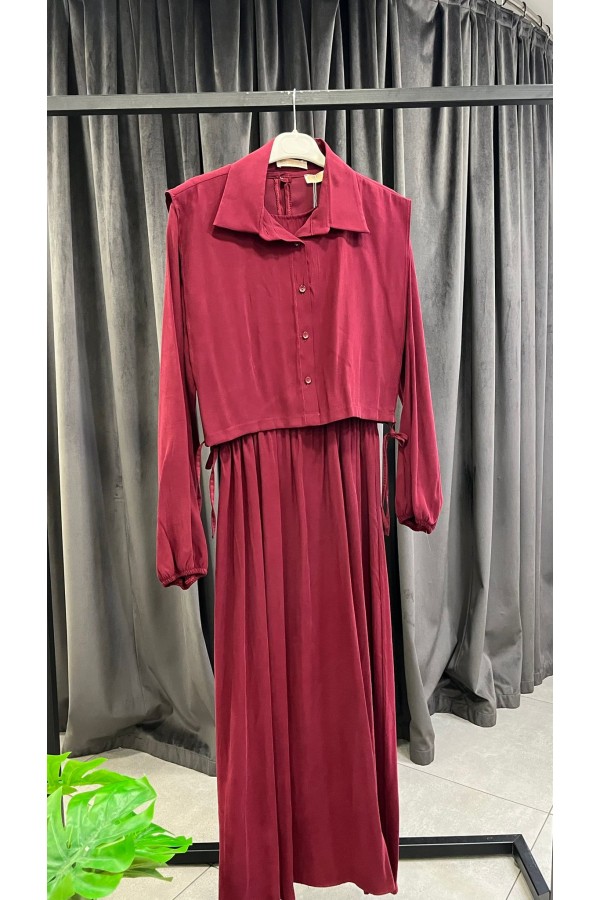 BETTY ELBİSE BORDO