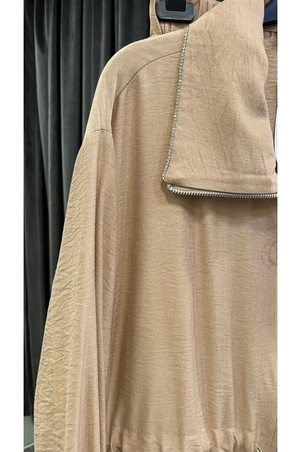 YAKASI TAŞLI TAKIM CAMEL