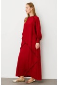 RİBANA ELBİSE bordo