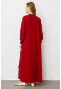 RİBANA ELBİSE bordo