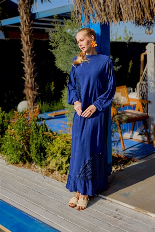 LEONA ELBİSE LACİVERT