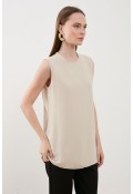SIFIR KOL ÖNÜ ŞİFON İÇLİK KISA MODEL TAŞ